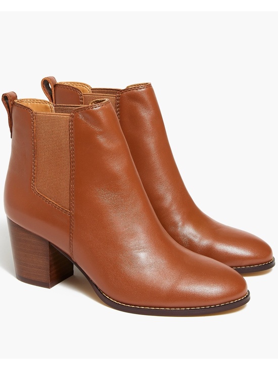 J. Crew Factory Shoes - $178 J.Crew Factory Rory Brown Tan Leather Block Heels Ankle Boots Booties 7.5
